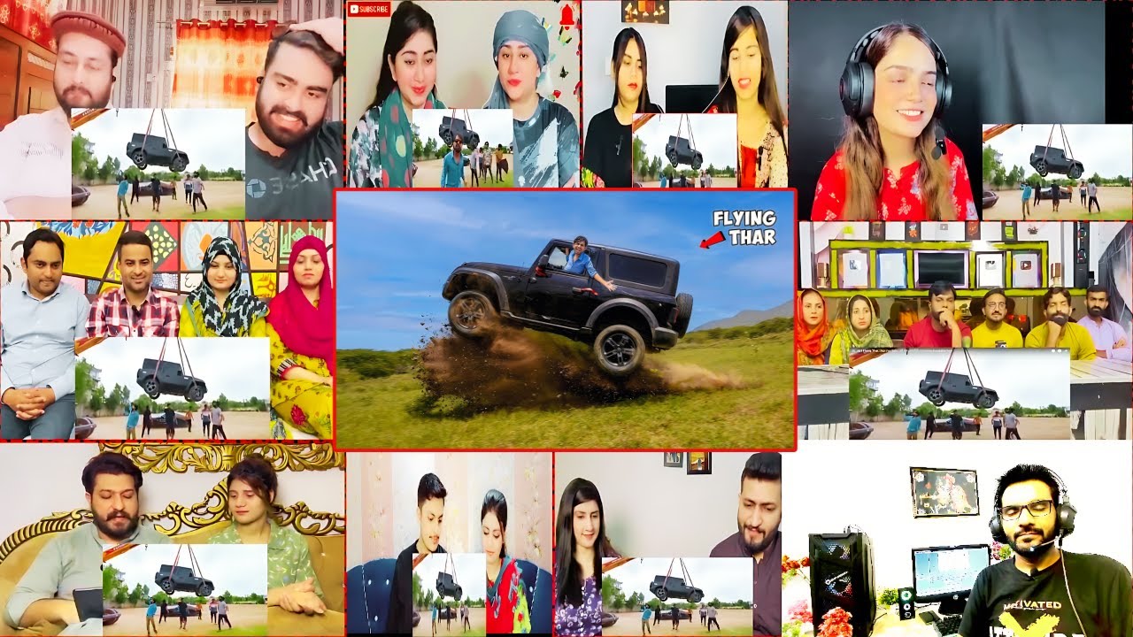 Mahindra Thar🚙Durability Test-PAKISTANI SHOCKED😲 || हाँ थार उड़ती है || 4 x 4 Flying Mahindra Thar