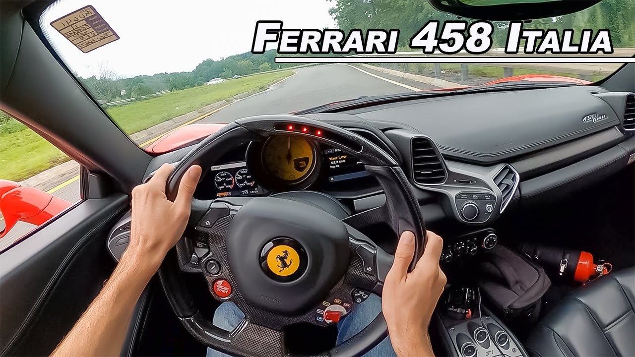 2011 Ferrari 458 Italia - 9,000 RPM Screaming Italian V8 Supercar!  (POV Binaural Audio)