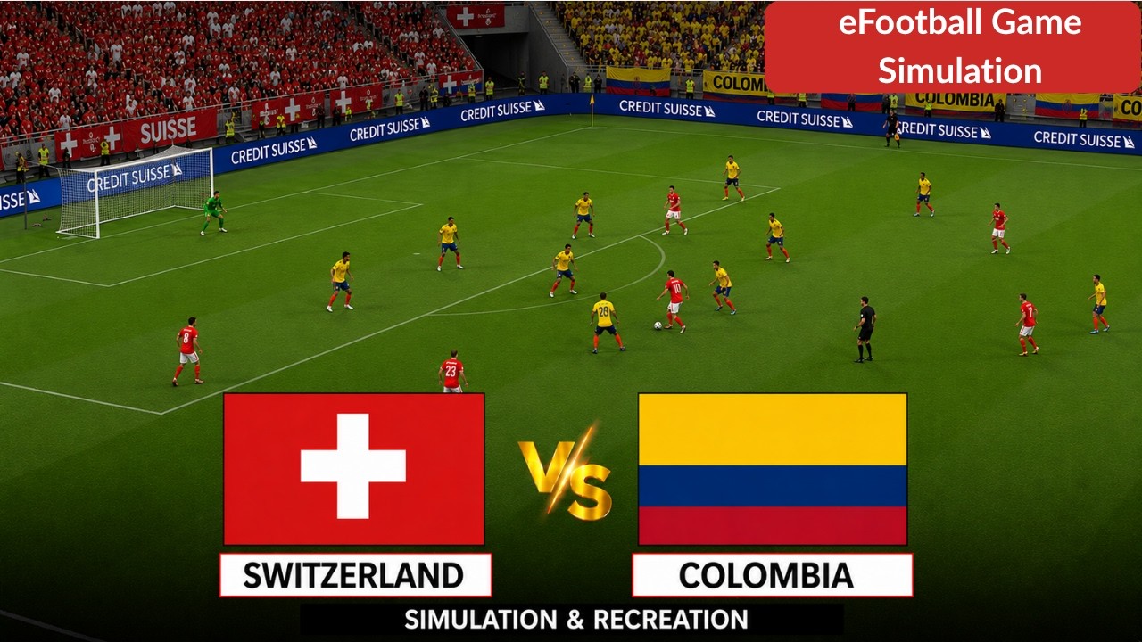 LIVE: Switzerland vs Colombia | FIFA World Cup 2026 | Video Game Simulation | Full Match Streaming