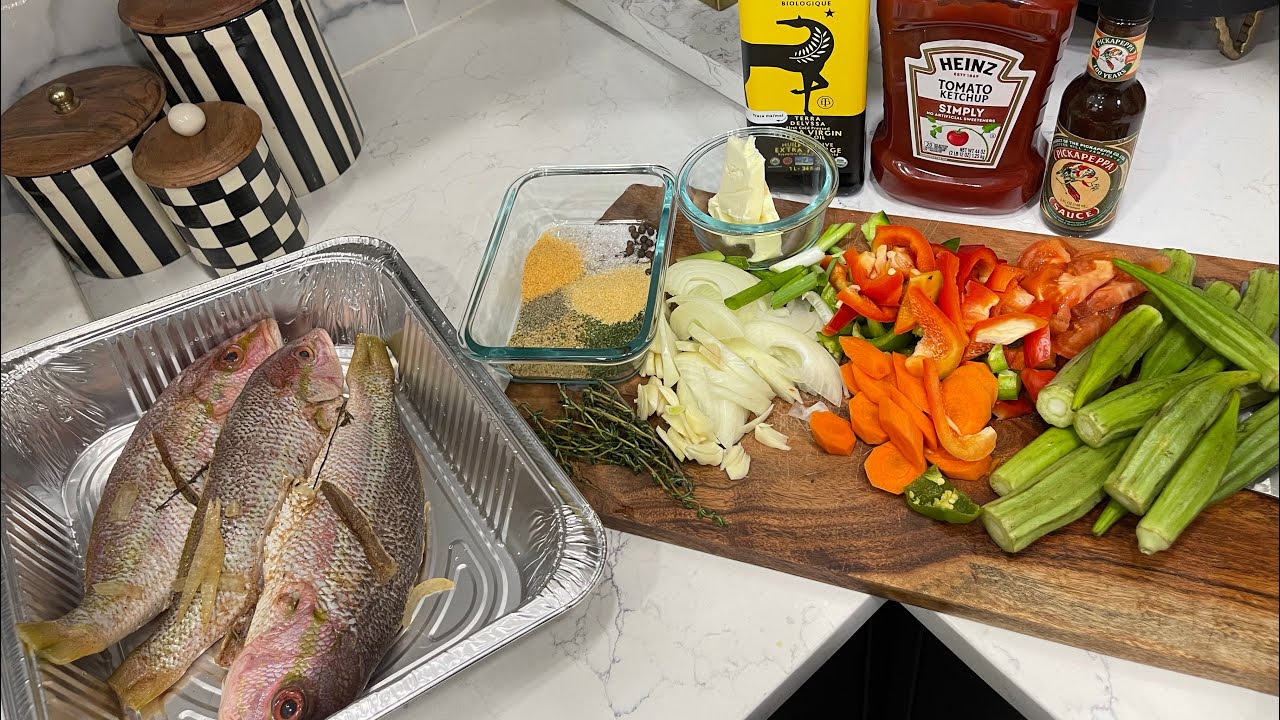 How to make steam-fish with okra 