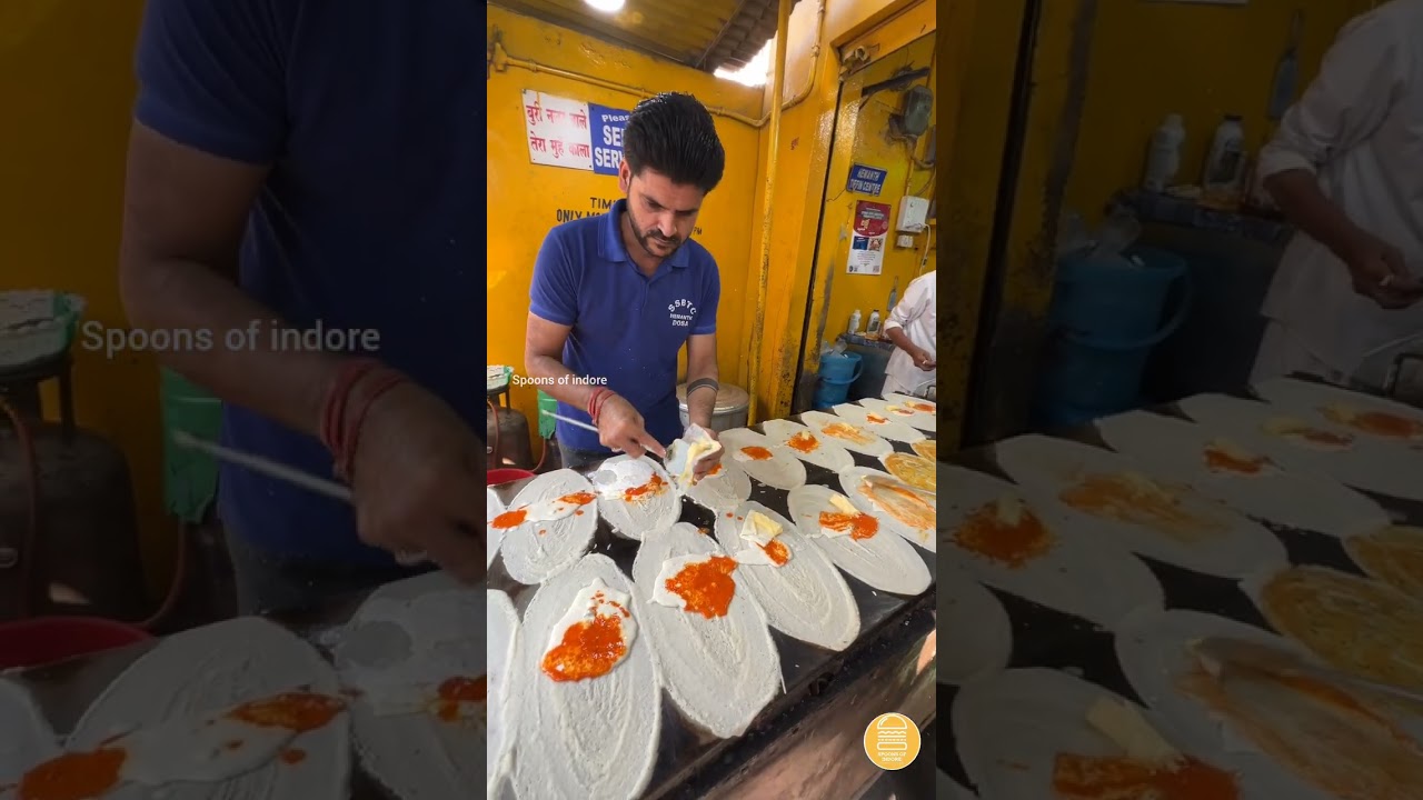 Cream Butter Dosa Making At Hemant Dosa In Hyderabad | Indian Street Food
