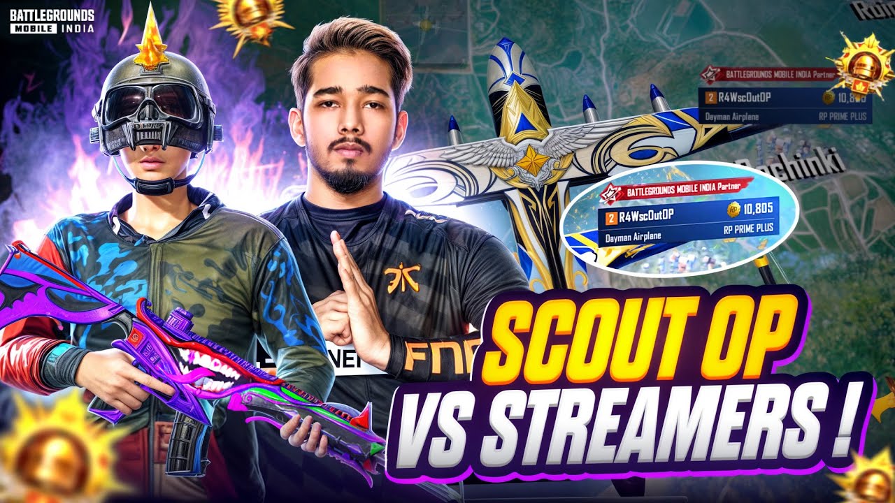 I PLAYED AS SCOUT OP FOR A DAY ‼️ | Streamers Got PANIC 😱 | BGMI