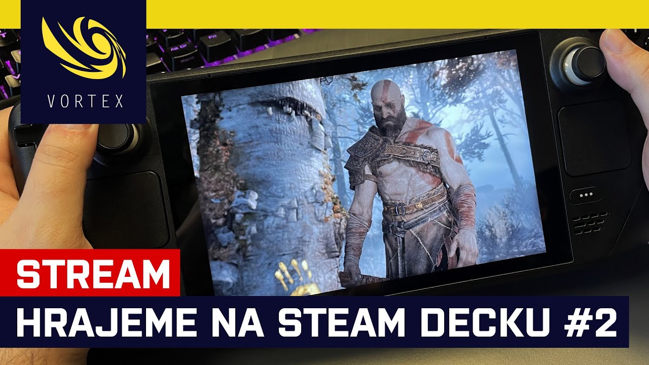 Hrajeme živě ze Steam Decku #2. Dnes se podíváme na God of War, rychlé závody F1 a Age of Empires IV