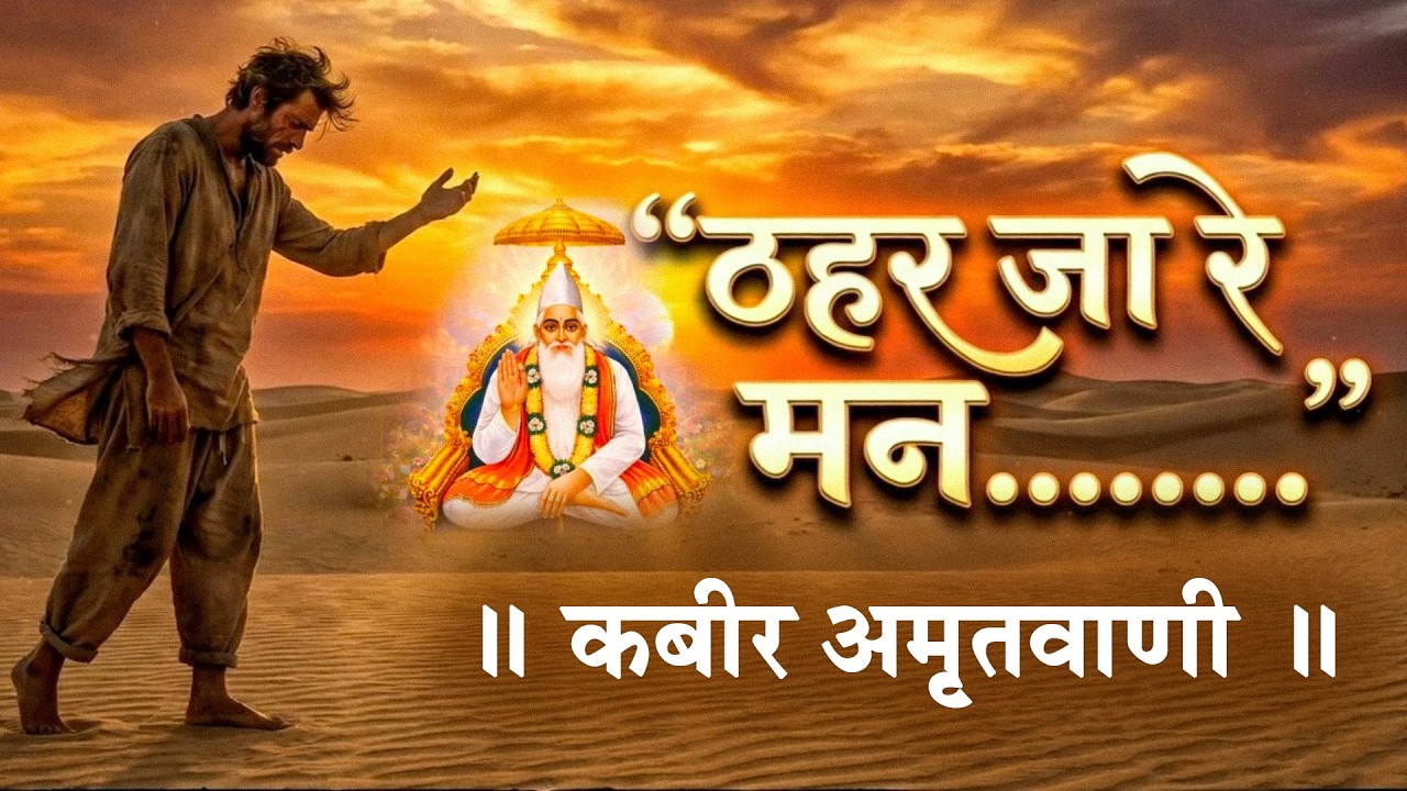 कबीर अमृतवाणी | ठहर जा रे मन | यह भजन सुनते ही मिलेगी मन को आपार शान्ति | #kabirdas #kabiramritwani