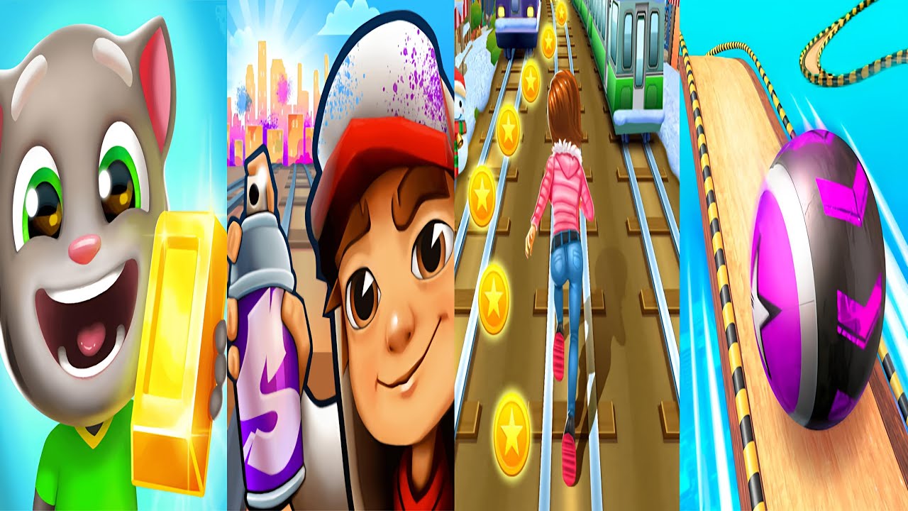 Subway Surfers : Mumbai 2025 🆚 Subway Princess Runner 🆚 Talking Tom Gold Run 🆚 Going Balls