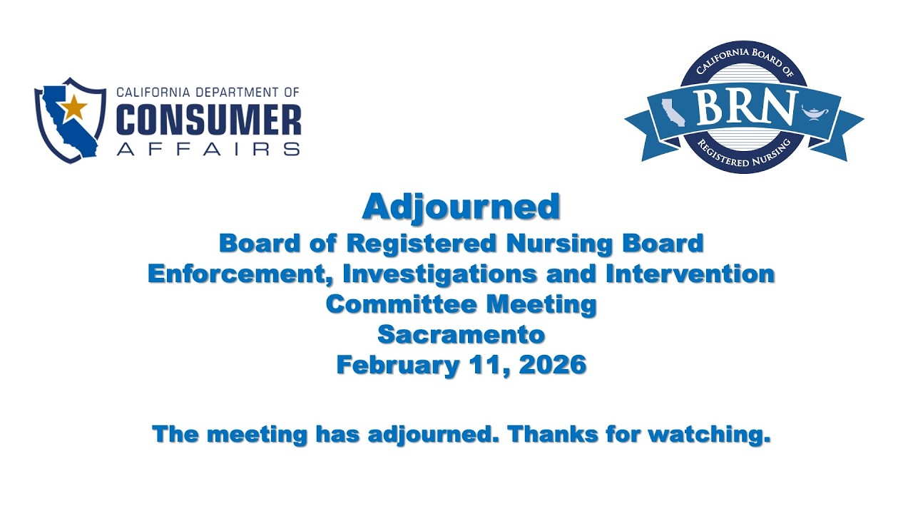 Board of Registered Nursing Committee Meetings - February 11, 2026