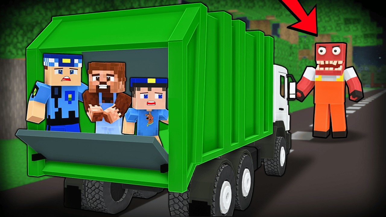 KÖTÜ ÇÖPÇÜDEN SAKLANIYORUZ! 😱 - Minecraft