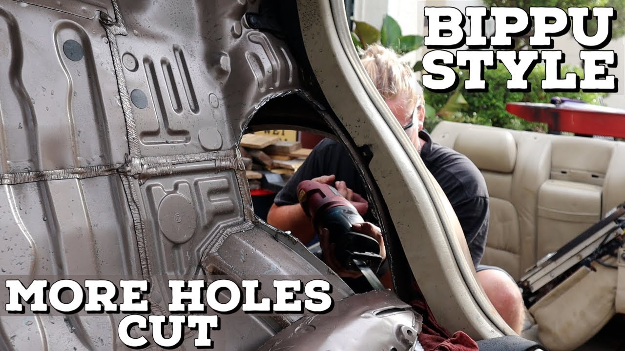 CUTTING MORE HOLES IN MY LS400 TO TUCK LUGNUTS! (TRUE BIPPUSTYLE PREP)