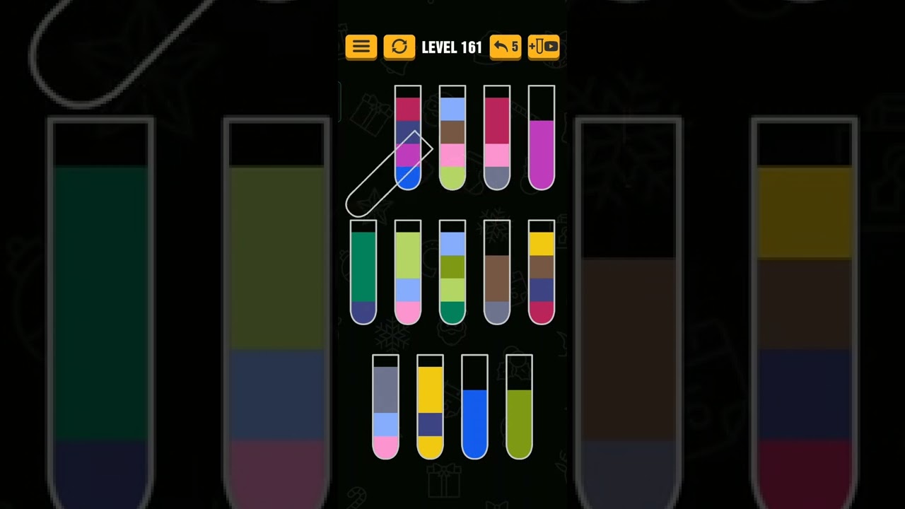 water sort puzzle Level 161
