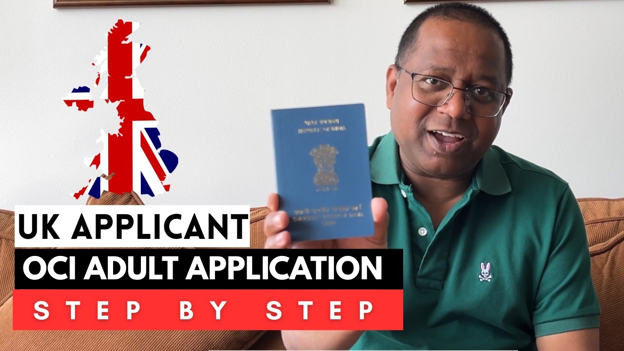 How To Fill Out Your OCI Application From The UK Step By Step!