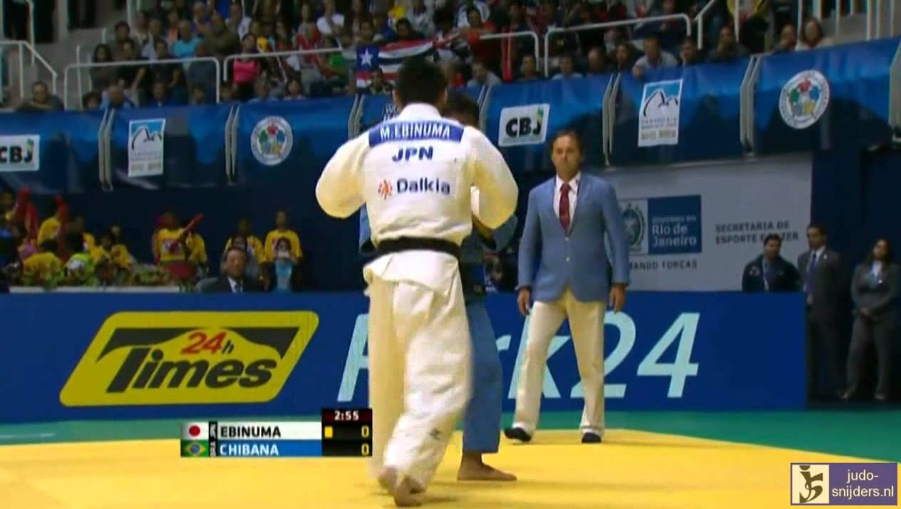 Judo 2013 World Championship Rio de Janeiro: Ebinuma (JPN) - Chibana (BRA) [-66kg] semi-final