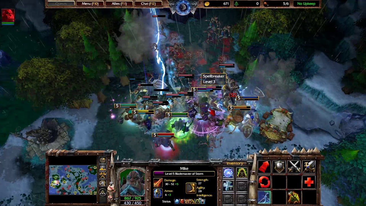 Warcraft 3 Reforged - 7 BladeMasters MK v3.5b (pve)