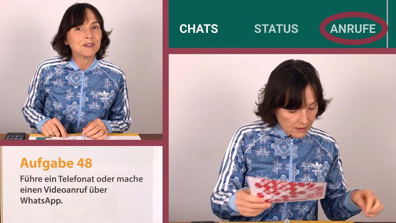 Video-Telefonat über WhatsApp. Smartphone Training für Senior*innen Teil 48.