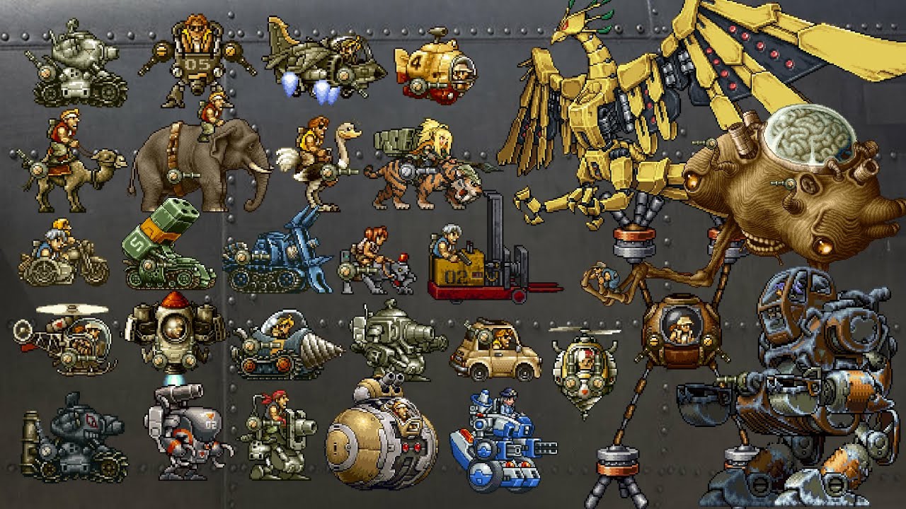 All Slug Vehicles in Metal Slug History