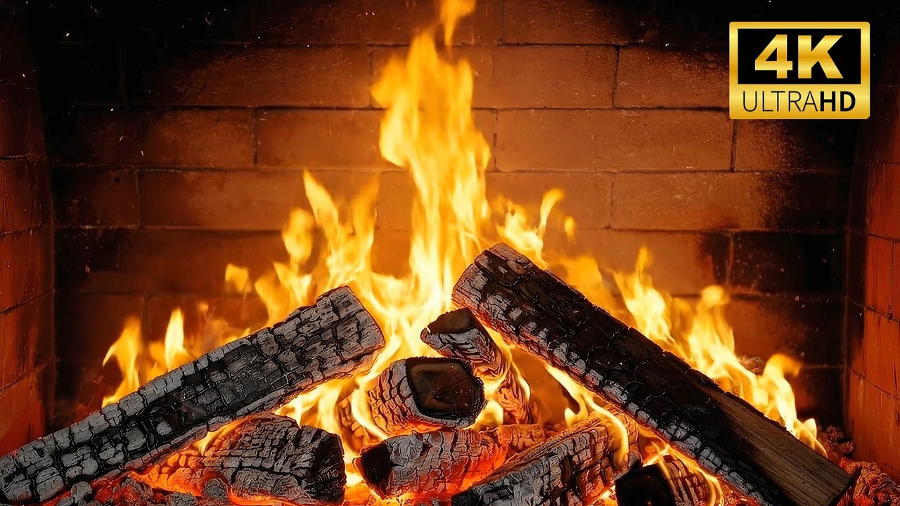 🔥 No Ads Fireplace For Relaxing with Crackling Fire Sounds 24/7. Fireplace Ambience