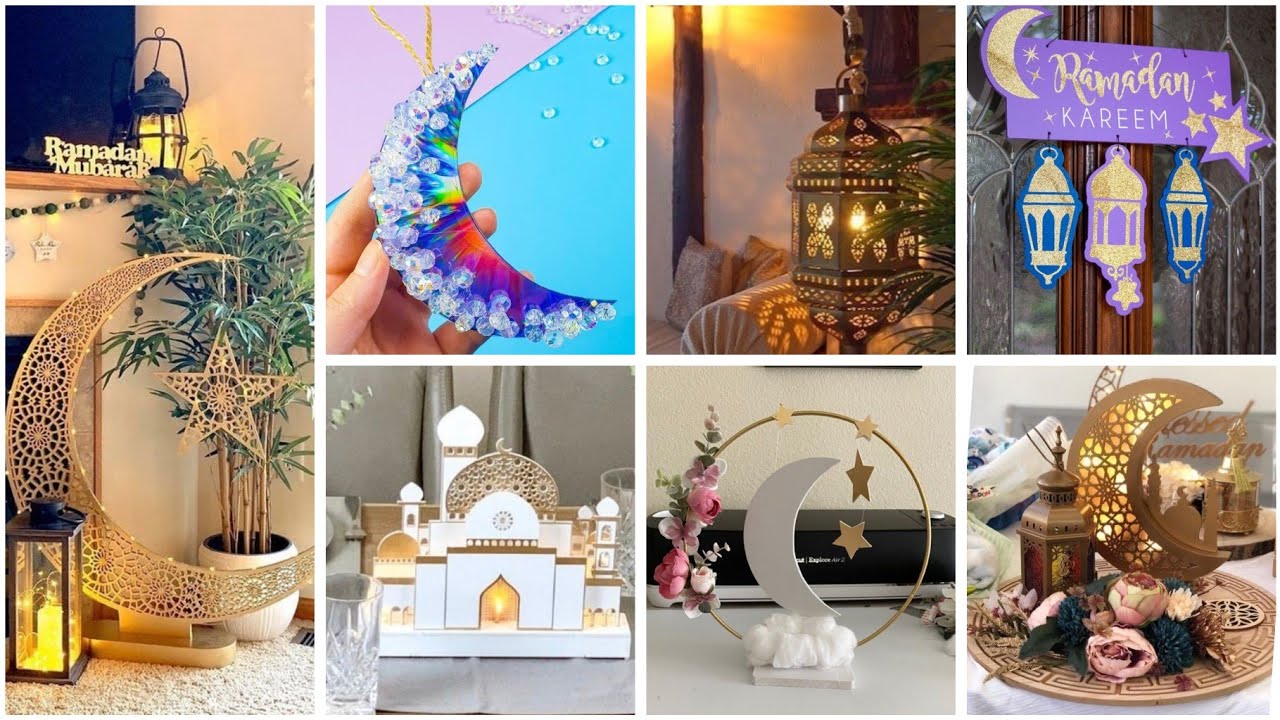 أفكار ✨لزينة رمضان 🌙بطريقة بسيطة باشياء متوفرة عندك #diy #deco #craft #ideas رمضان#ramadan