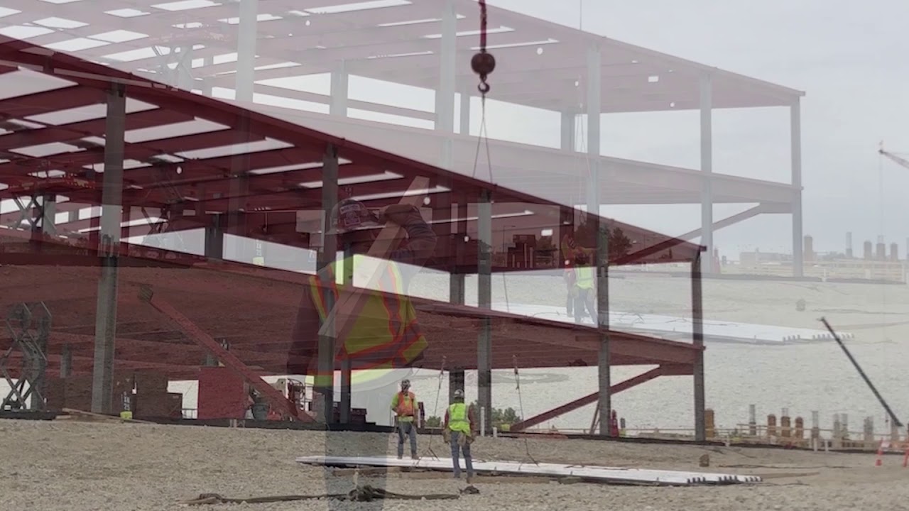 KCI Airport New Terminal Steel Progress May 2020