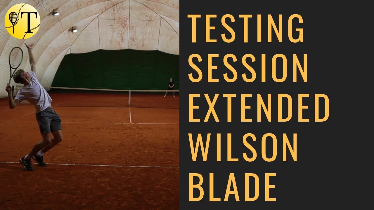 Hitting and testing session of the Extended Wilson Blade 98 CV 16/19 with Žiga Kovačič