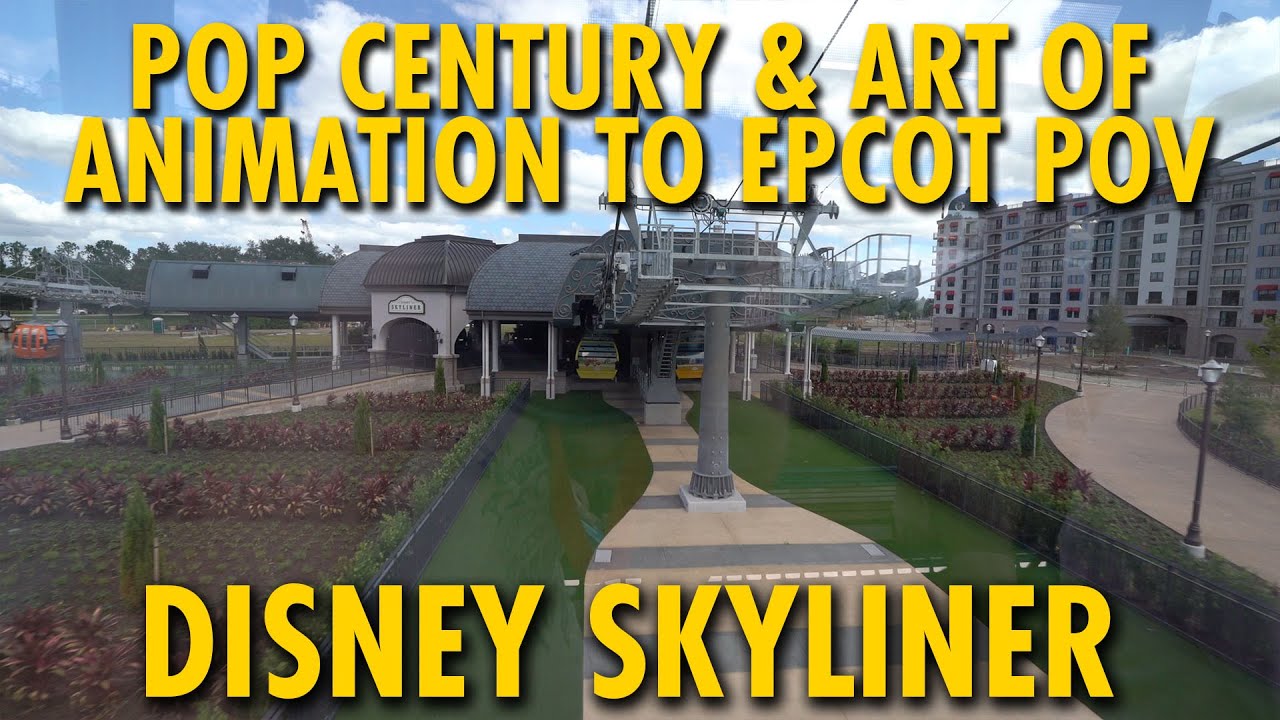 Disney Skyliner Pop Century и Art of Animation в Epcot POV