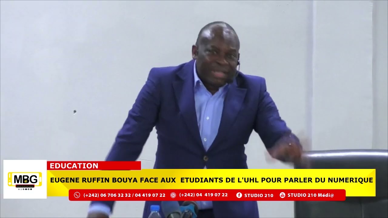 Le&ccedil;on inaugurale: Eug&egrave;ne R.Bouya,DG du GUOT le 14 octobre dernier &agrave; IHL sur le droit & le num&eacute;rique