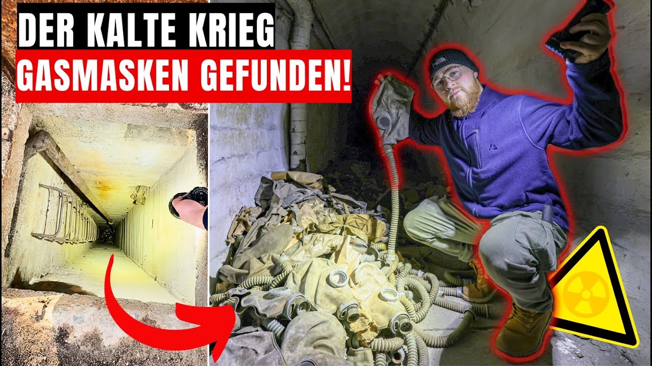 LOSTPLACE // TAUSENDE GASMASKEN 🪖 in 20 METER tiefen und GEHEIMEN ⛔ BUNKER gefunden! 😱