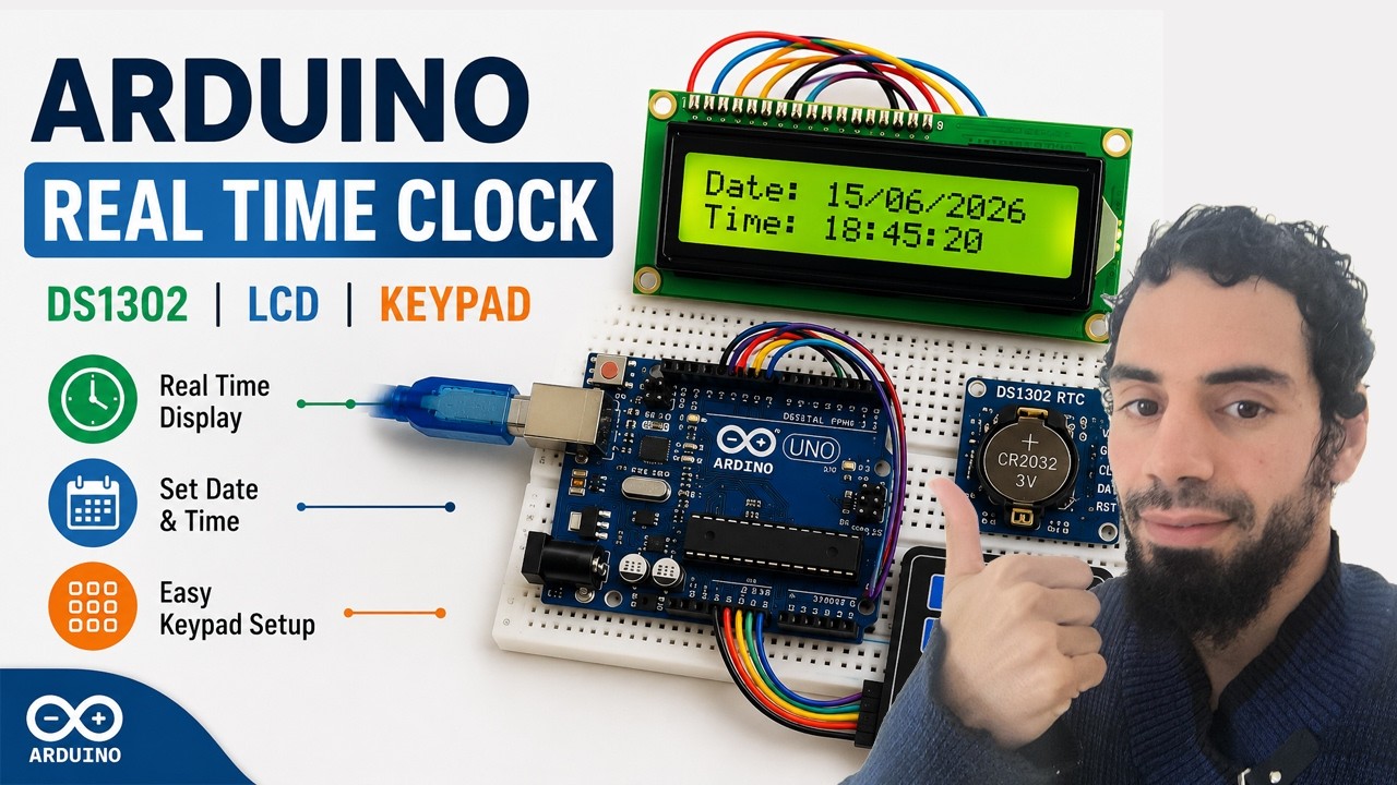 Arduino Tutorial 35- Real Time Clock using DS1302 RTC Module