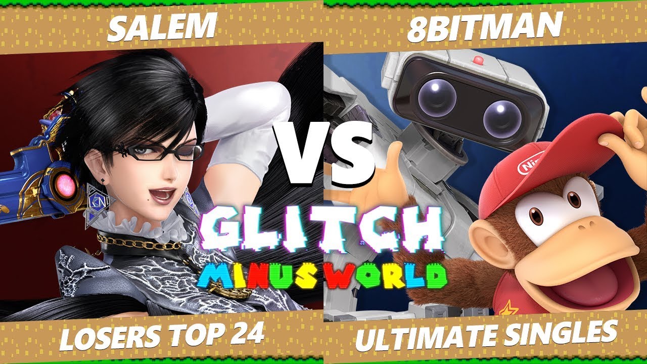 Glitch 7 SSBU - MVG Salem (Bayonetta) VS AMG 8BitMan (Diddy, ROB) Smash Ultimate L. Round of 24