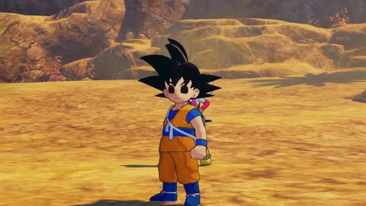 Dbz KAKAROT daima part 1 eyeless goku glitch