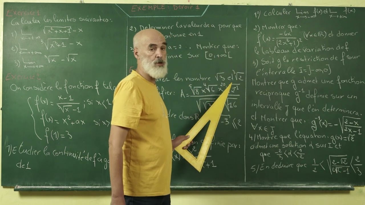 Exemple 2 devoir 1 - نمودج 2 فرض1 (2 BAC)