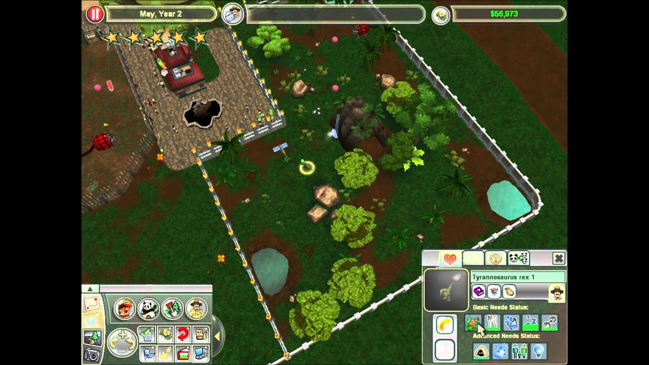 Zoo Tycoon 2 Extinct Animals T. Rex Trouble FINAL !
