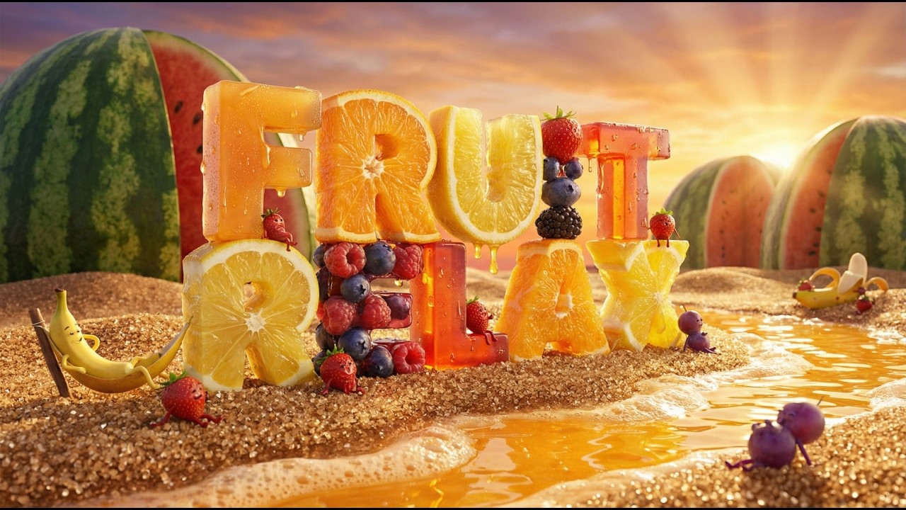 🍉 FRUIT RELAX | Tropical Deep House 2026 (AI Music Video) 🍹