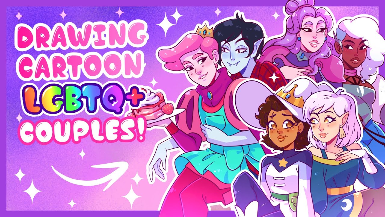 Drawing LGBTQ+ Cartoon Couples! || PRIDE (2023)🏳️‍🌈