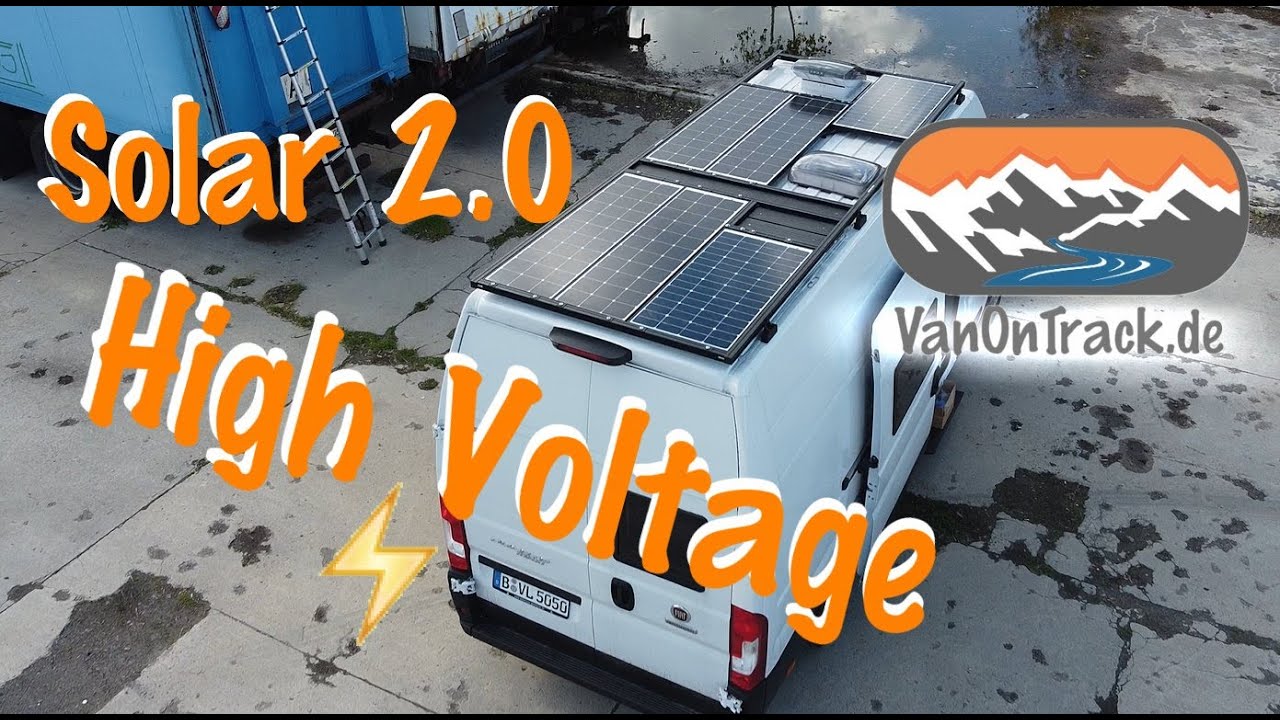 🌞 Фотоэлектрические системы для кемпервэна Full Vanlife ⚡ Высоковольтные модули мощностью 120 Вт ...