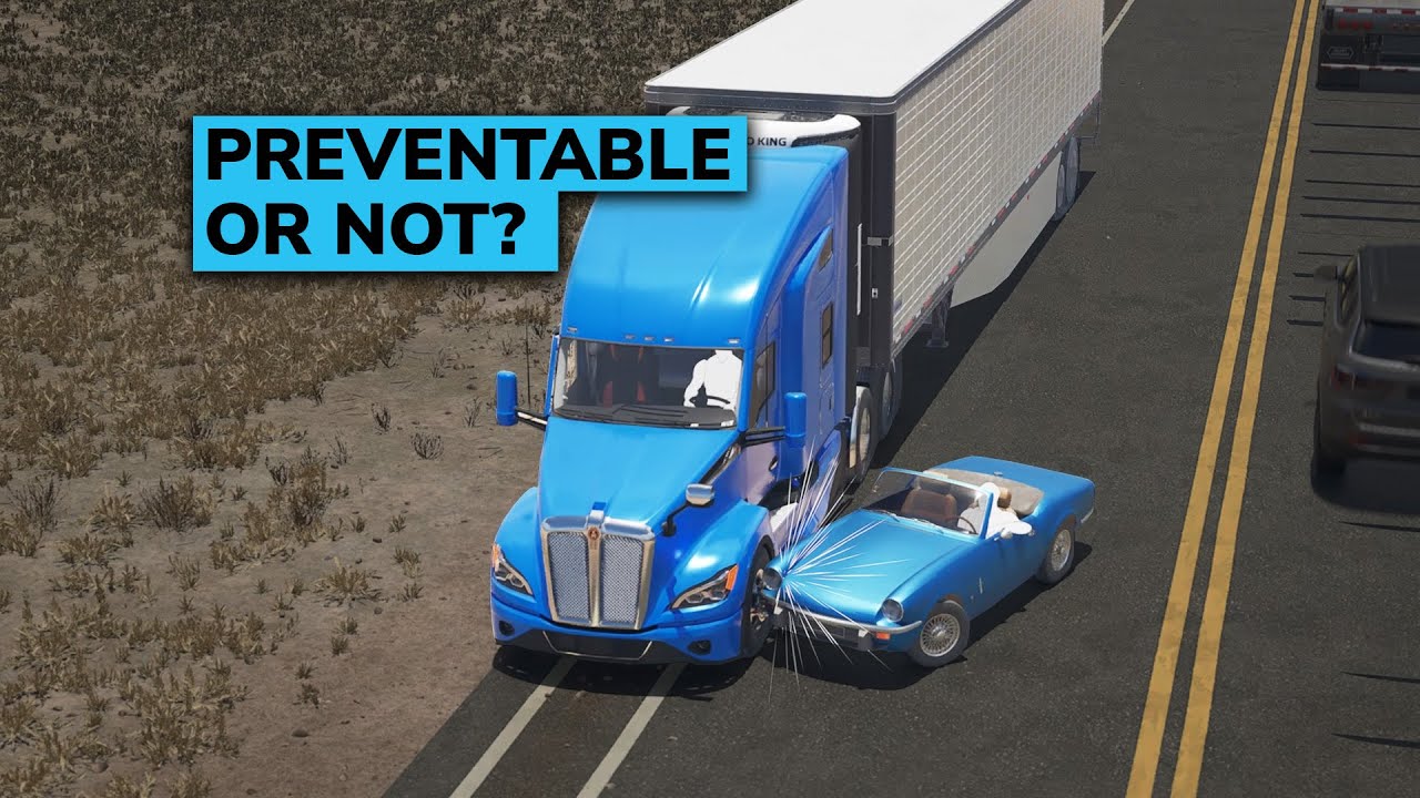 Aggressive truck driver vs angry motorist. Was this accident preventable?