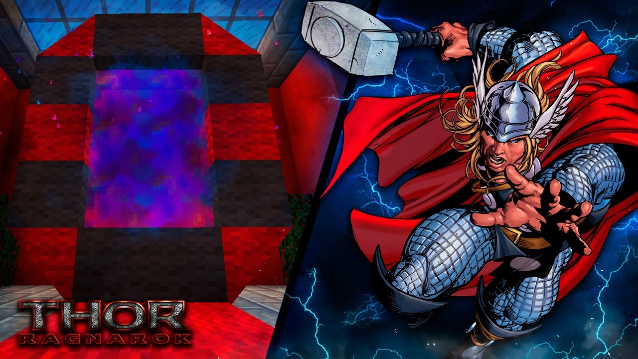 COMO FAZER UM PORTAL PARA O MUNDO DO THOR - MINECRAFT