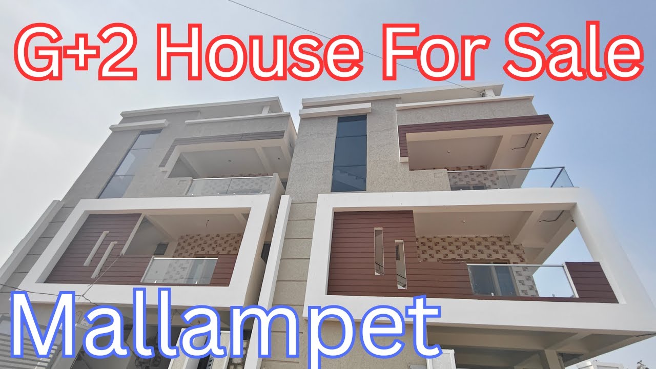 P1015 House for sale in Hyderabad, G+2 House in Mallampet