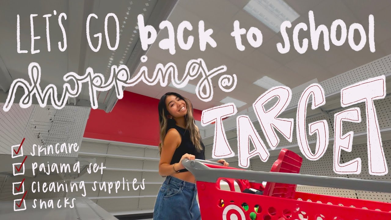 let's go back to school shopping at Target 🛒🛍️✨🎧 clothing, nails, skincare, cleaning + more!