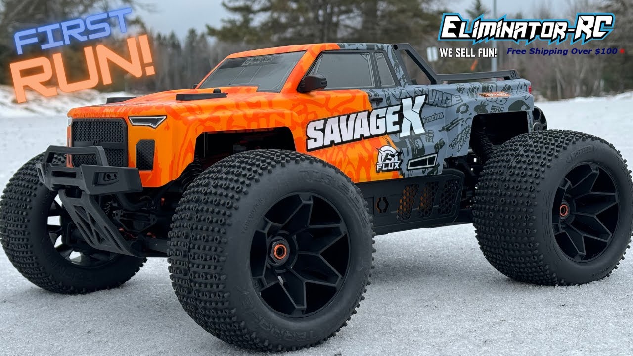 Первый запуск HPI Savage X Flux V2!