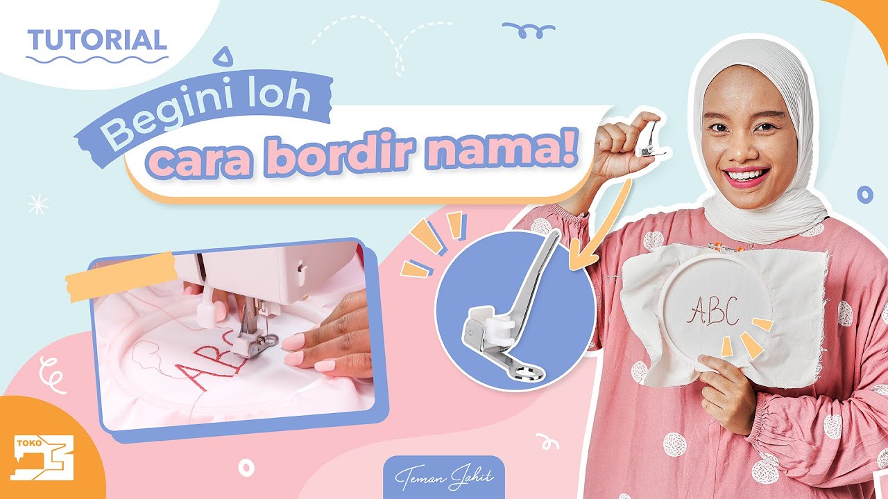 Tutorial | Cara Menggunakan Sepatu Bordir di Mesin Jahit Portable