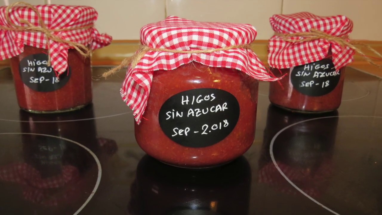 Mermelada sin azúcar de higos en Thermomix. Baja en calorias.