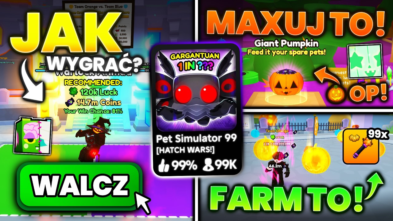 JAK FARMIĆ NOWY HALLOWEEN EVENT w PET SIM 99? 🎃