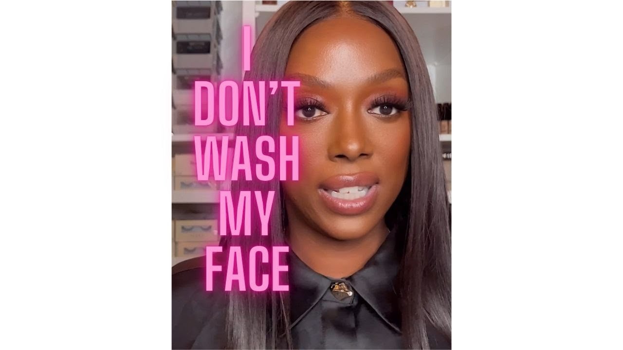 I Don’t Wash My Face… Here’s Why 👀💧 #skincare #thedaleybeat  #sheikadaley