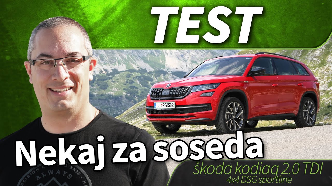 2018 škoda kodiaq 2.0 TDI 4x4 DSG sportline - test