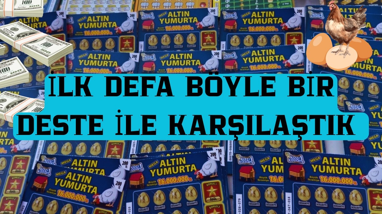 12.000 TL Değerinde 1 Deste Altın Yumurta Kazı Kazan Kazıdık ! B&uuml;y&uuml;k Kazan&ccedil;lar !
