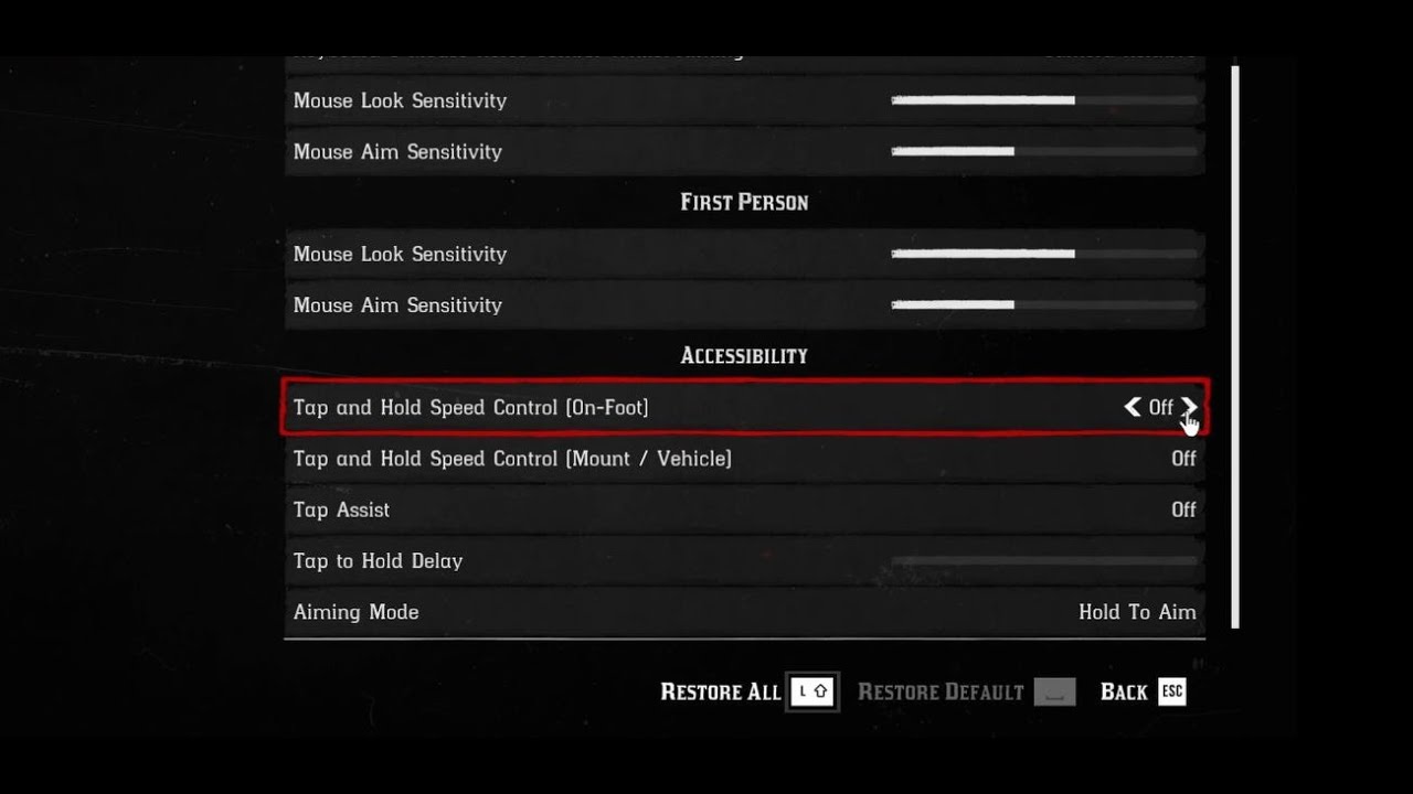 RDR2│Вкл/выкл управления скоростью нажатием и удержанием &mdash; верхом/пешком &mdash; в чём разница? (ПК) &mdash; ...