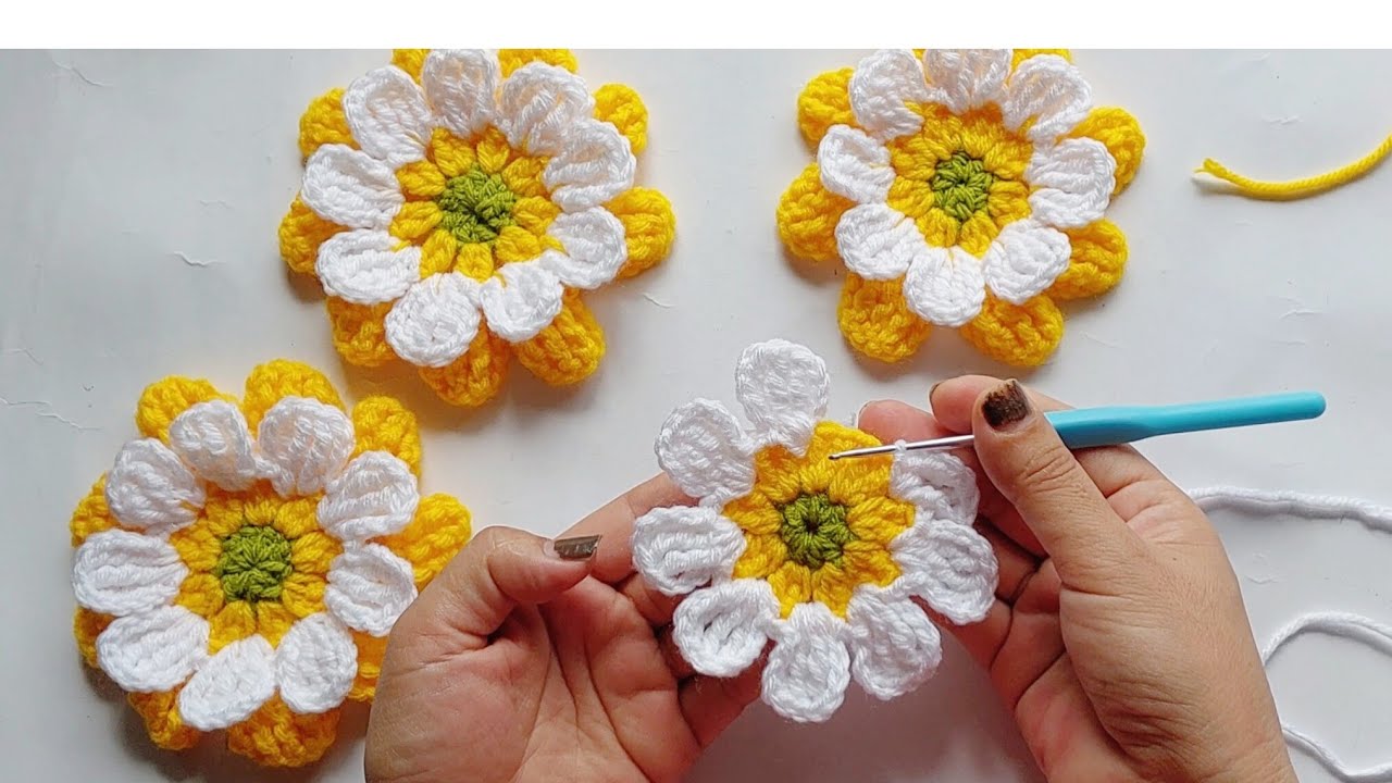 Crochet flower pattern for beginner | crochet tutorial | #crochettutorial #creativeGummi