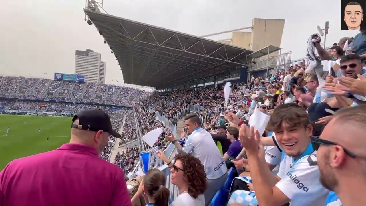 Más de 1500 aficionados del Ceuta en “La Rosaleda”.MÁLAGA CF 1 & AD CEUTA 1 (07-04-2024)