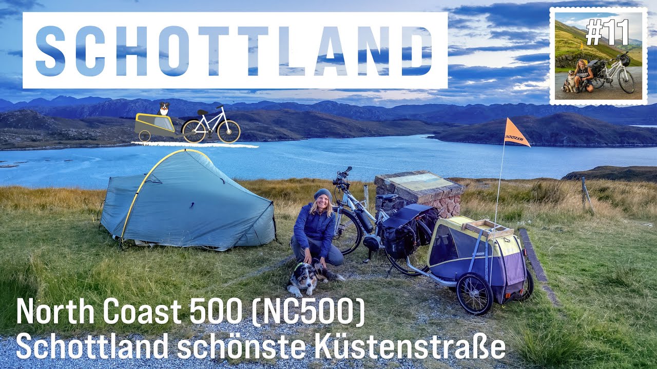 North Coast 500 (NC 500) Bike Touring, Fahrradreise Schottland 2020 mit E-bike und Hund (#11)