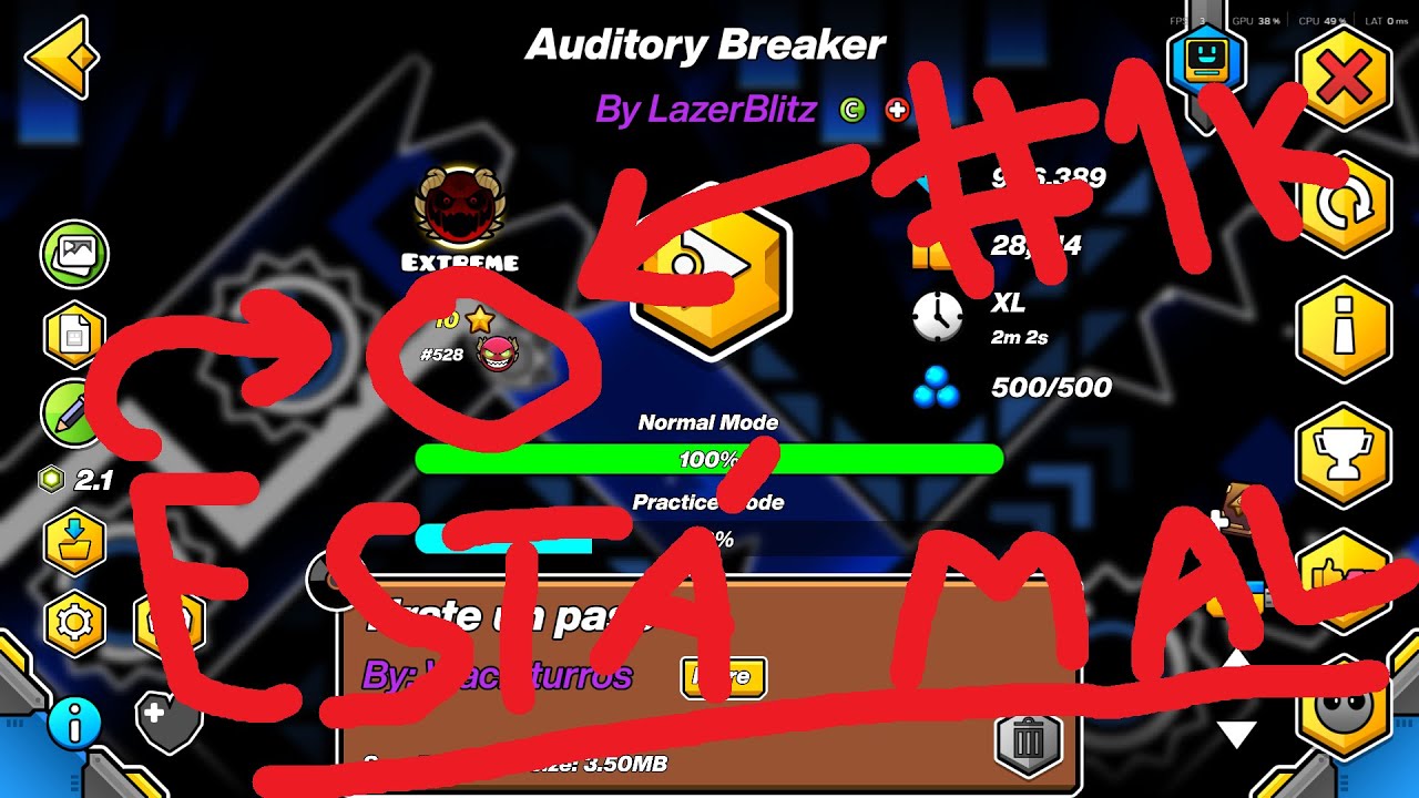 Auditory Breaker 100% (free level top 1000)