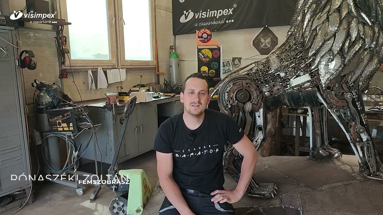 A fémszobrászat kulisszatitkai - Így lesz fémhulladékból műalkotás – Rónaszéki Zoltán